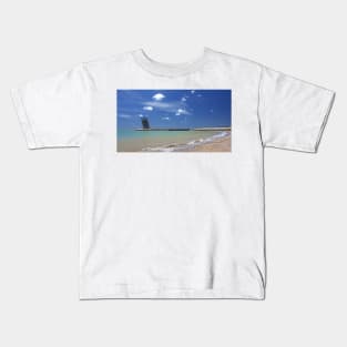 Algés beach. Kids T-Shirt